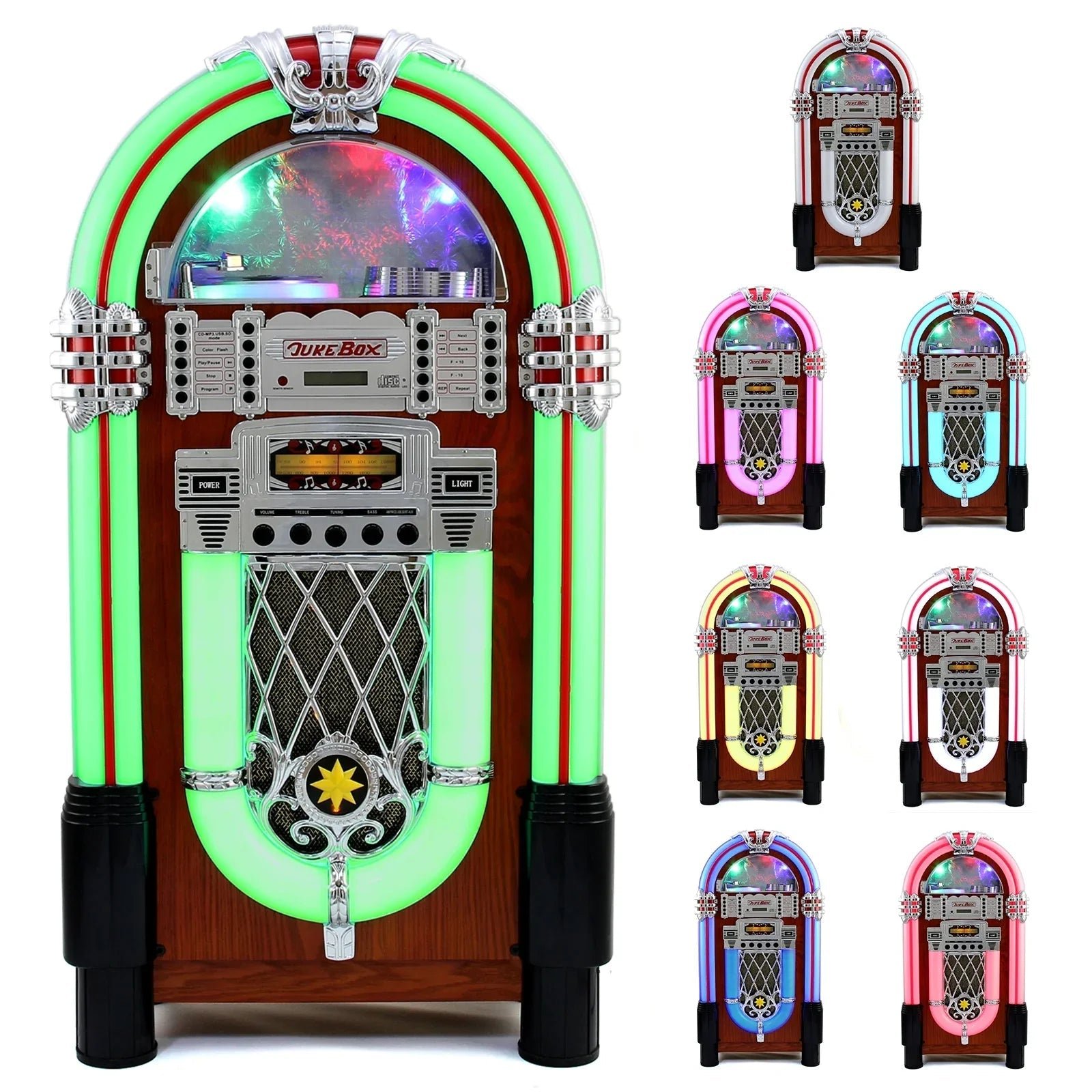 Retro Style Illuminated Jukebox Sound System - Image 12