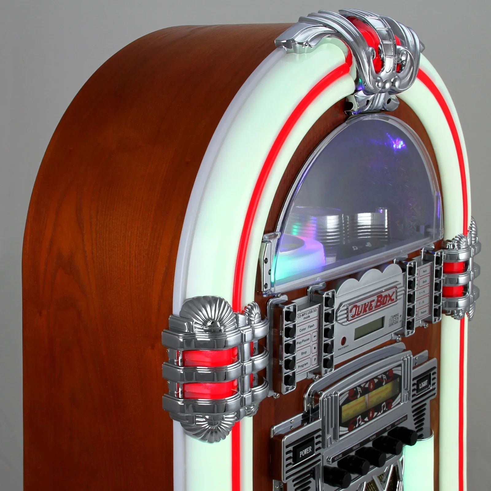 Retro Style Illuminated Jukebox Sound System - Image 9