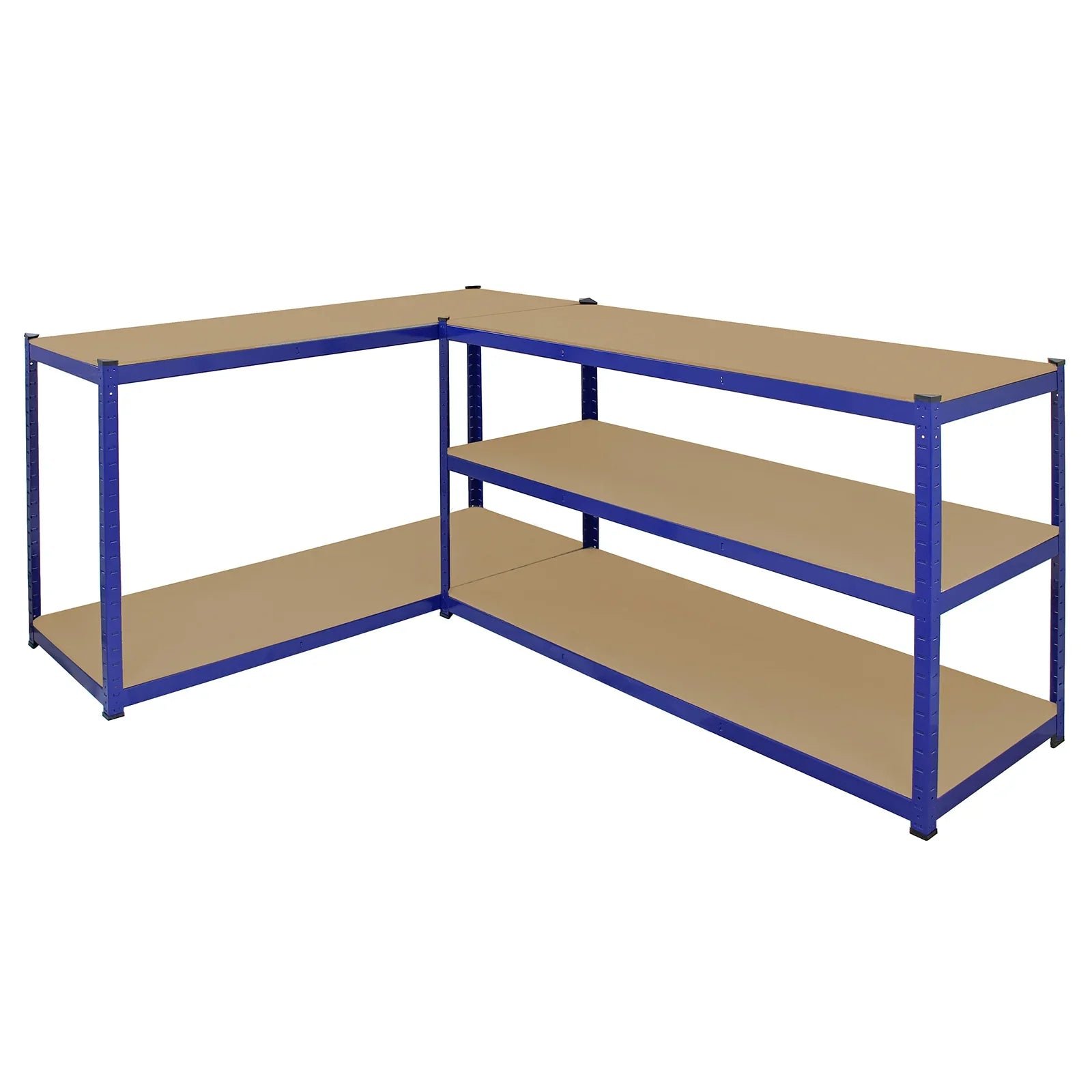 Monster Racking T-Rax 3 x Extra Wide Storage Shelves, Blue, 160cm W, 60cm D - Image 6
