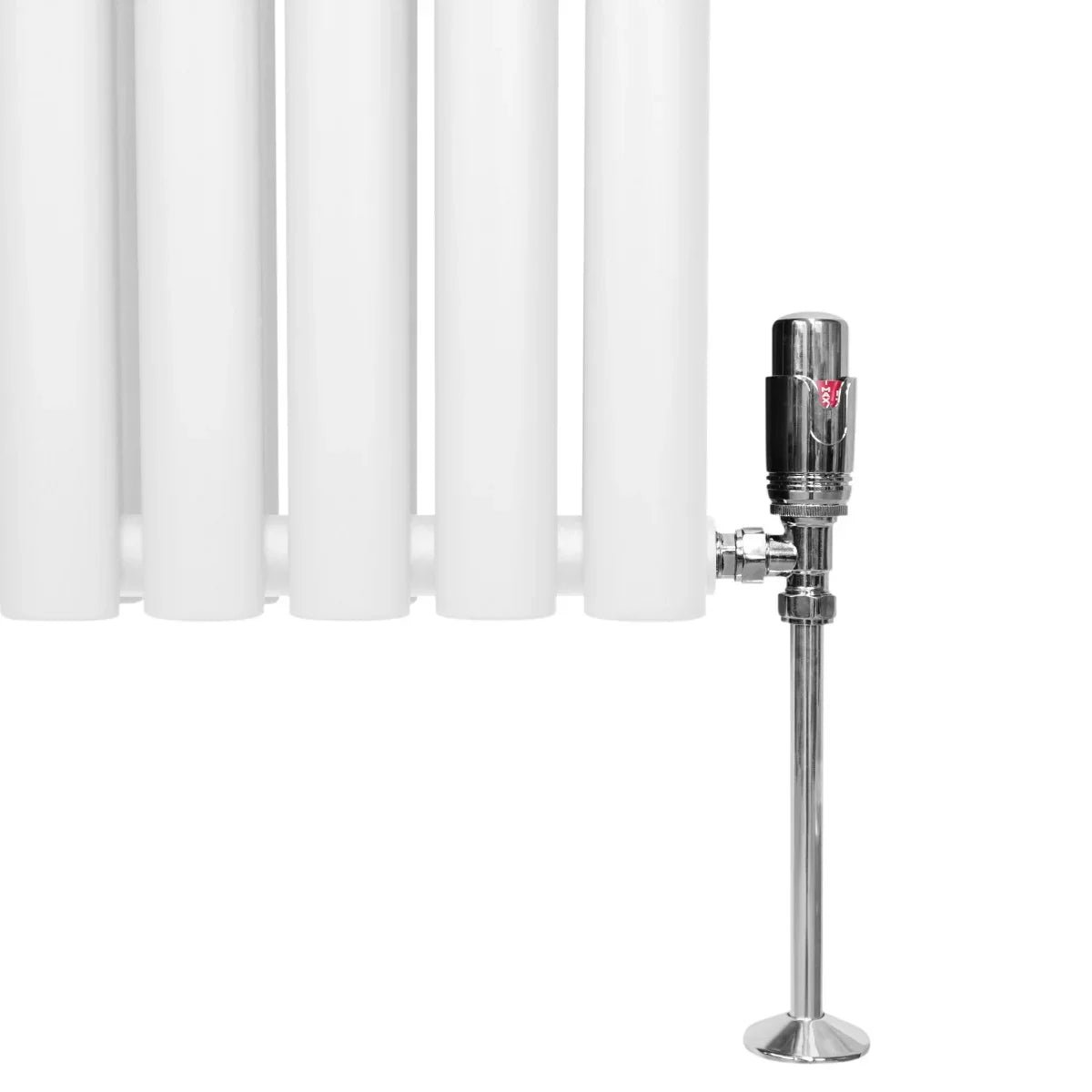 Oval Column Radiator & Valves - 600mm x 1200mm – White - Image 7