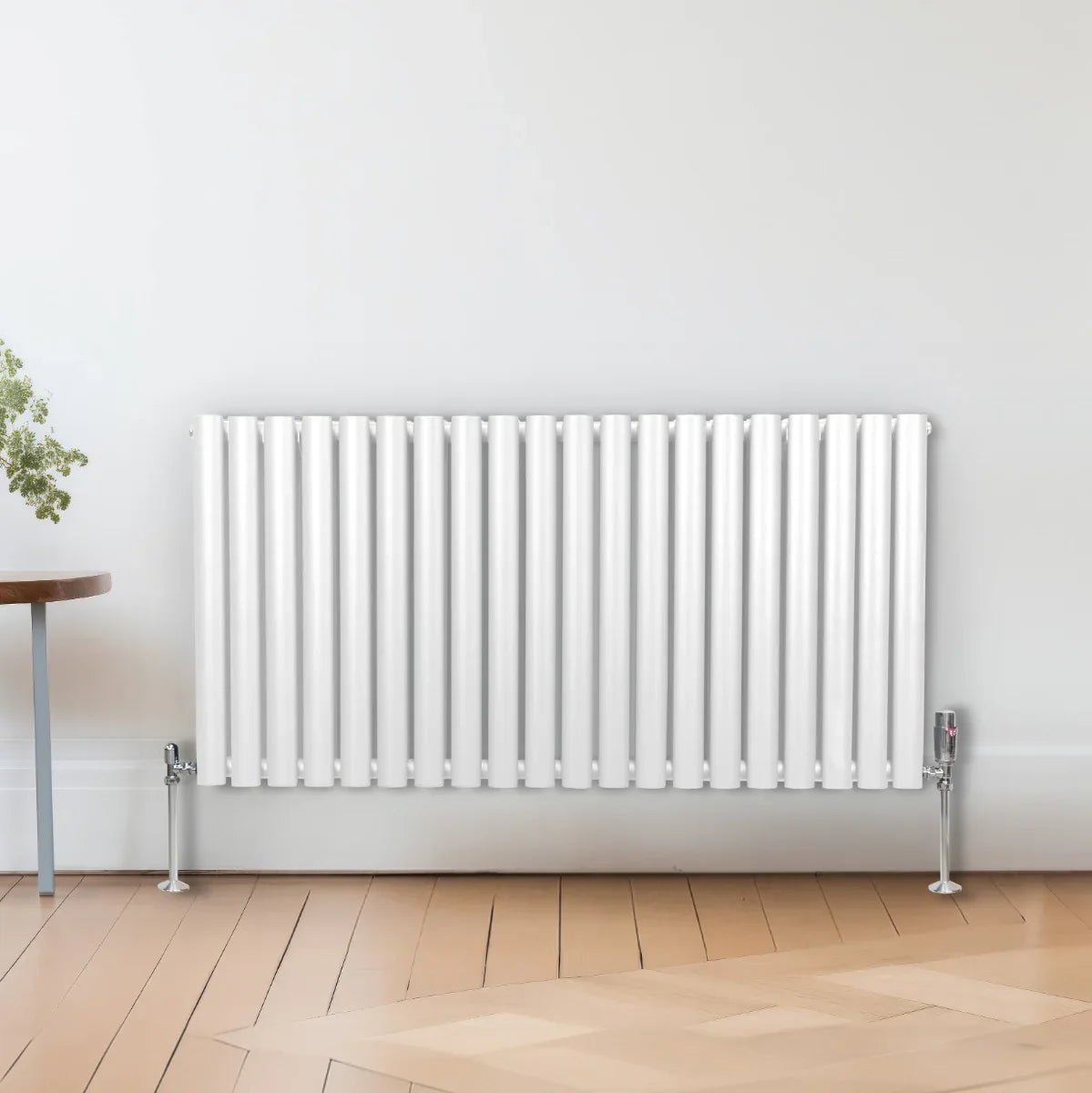 Oval Column Radiator & Valves - 600mm x 1200mm – White - Image 9