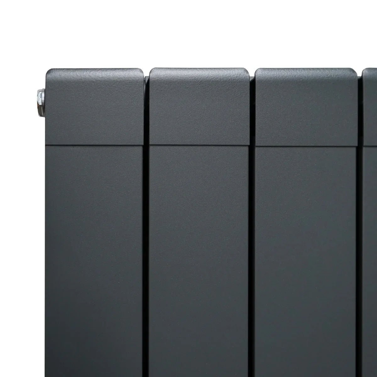 Aluminium Radiator & Valves - 1800mm x 315mm - Anthracite Grey - Image 3
