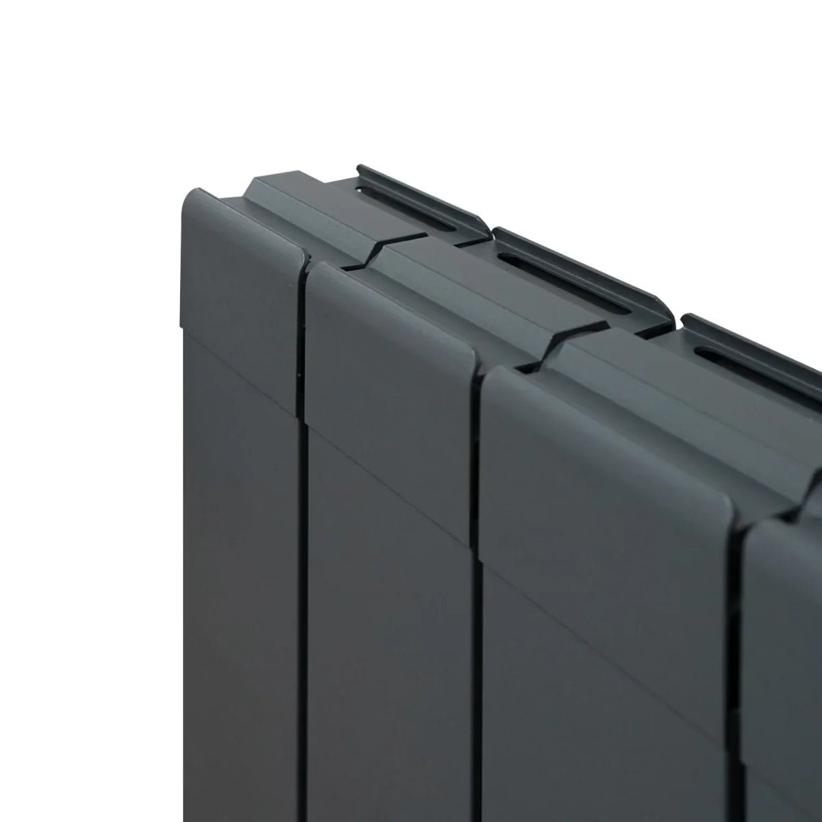 Aluminium Radiator & Valves - 1800mm x 315mm - Anthracite Grey - Image 8
