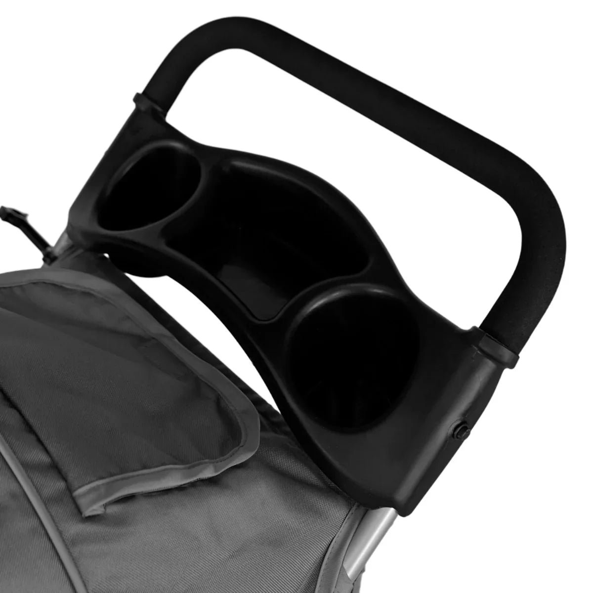 Pet Stroller with Rain Cover – Grey - Image 11