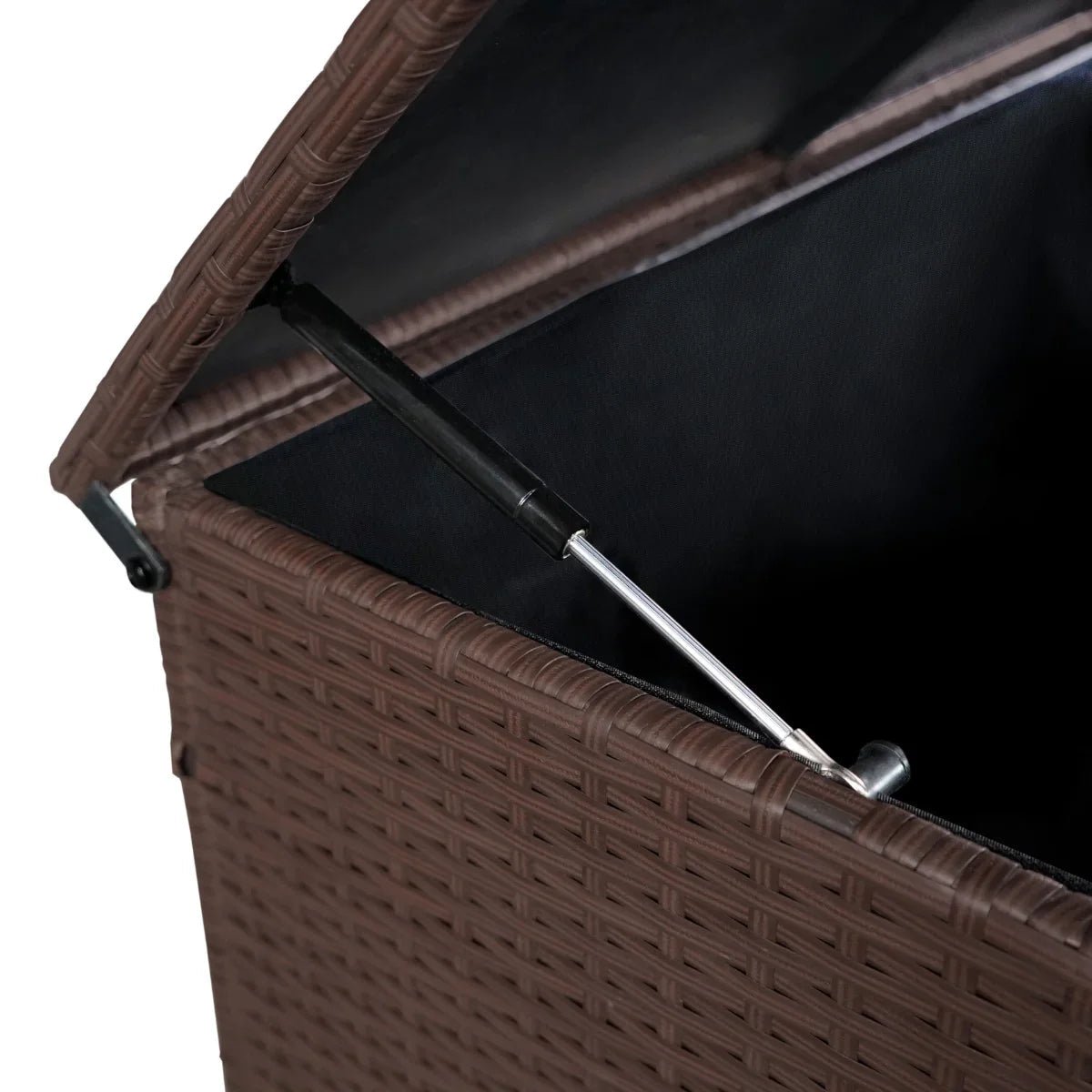 Rattan Corner Set & Storage Box - Brown - Image 11