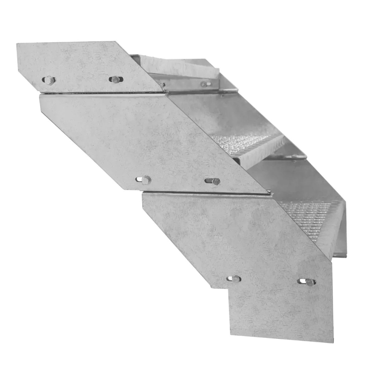 Adjustable 7 Section Galvanised Staircase - 900mm Wide - Image 7