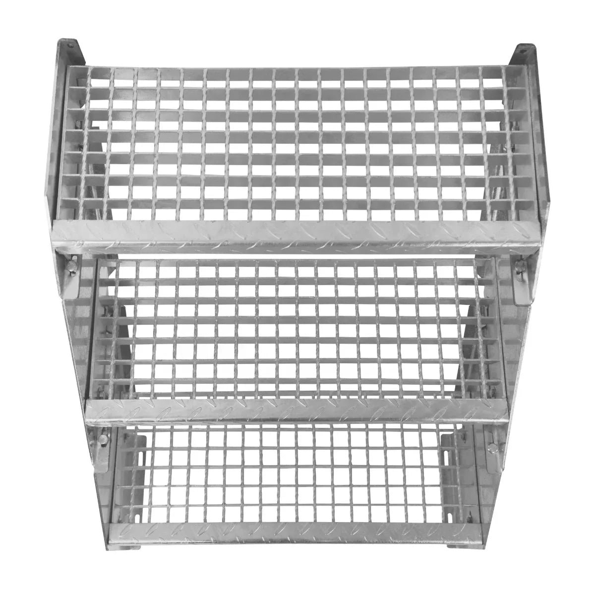 Adjustable 11 Section Galvanised Staircase - 600mm Wide - Image 6