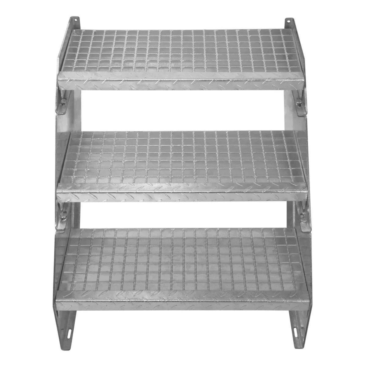 Adjustable 12 Section Galvanised Staircase - 600mm Wide - Image 8