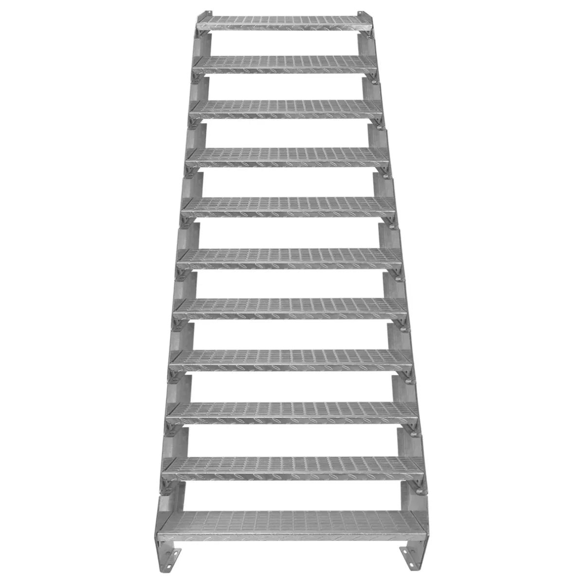 Adjustable 11 Section Galvanised Staircase - 900mm Wide - Image 3