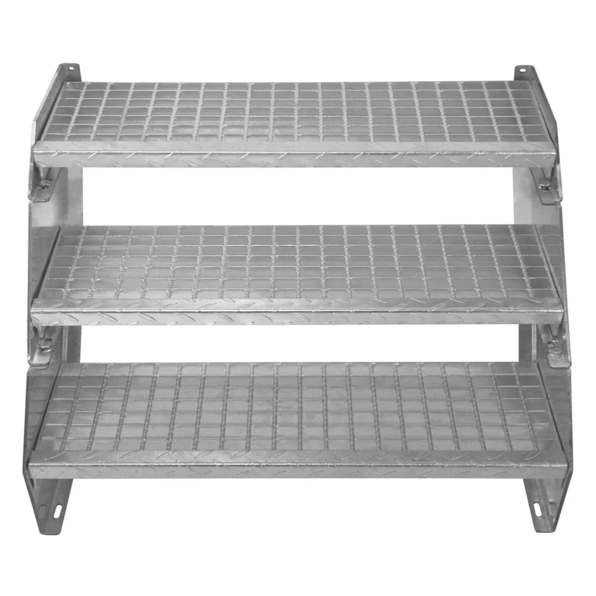 Adjustable 11 Section Galvanised Staircase - 900mm Wide - Image 8