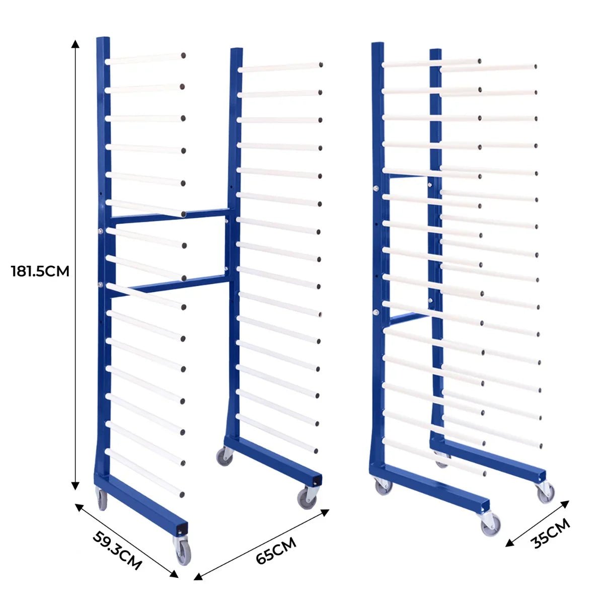 Combi Spray Drying Rack Trolley x 4 & 3 Connectors - Image 5