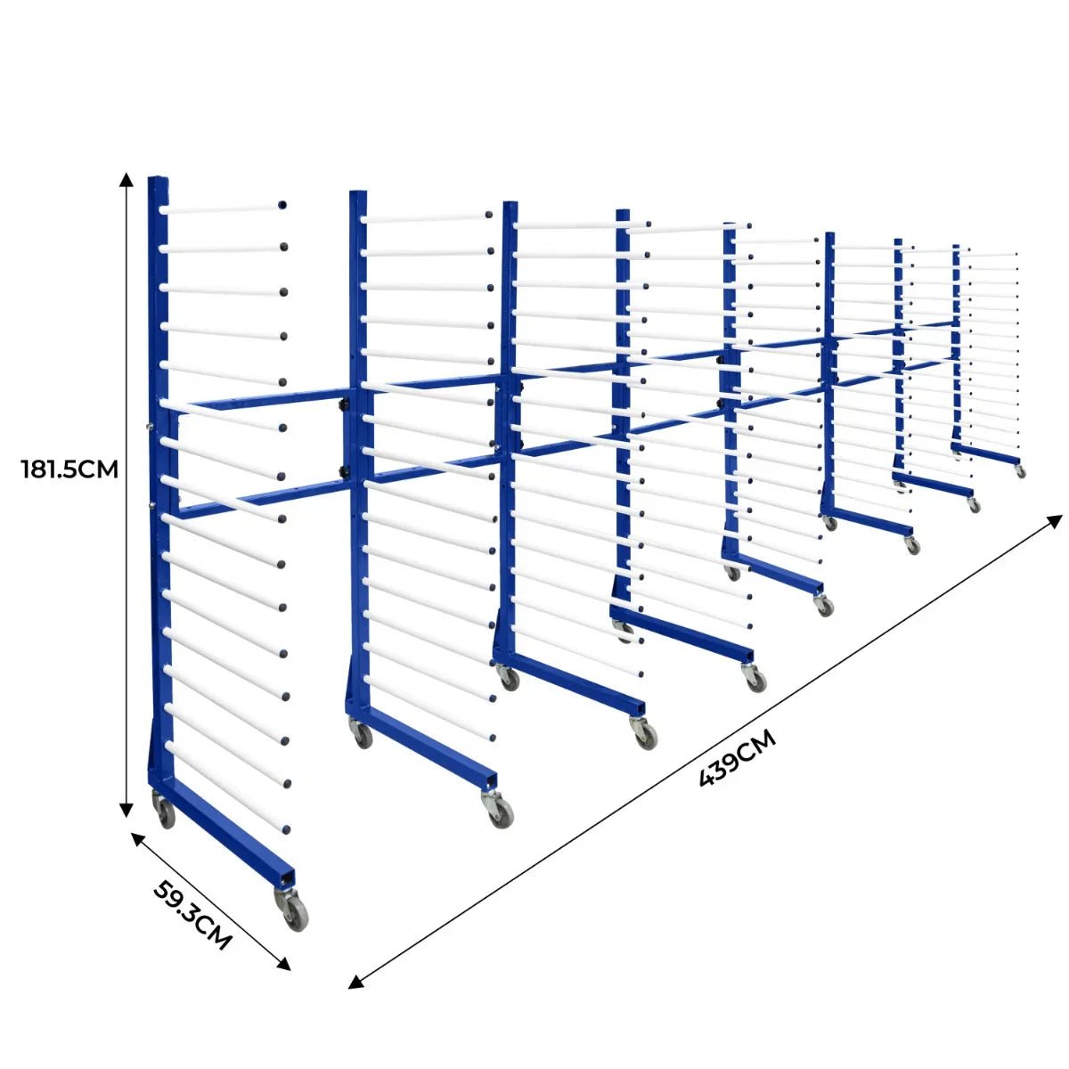 Combi Spray Drying Rack Trolley x 4 & 3 Connectors - Image 6