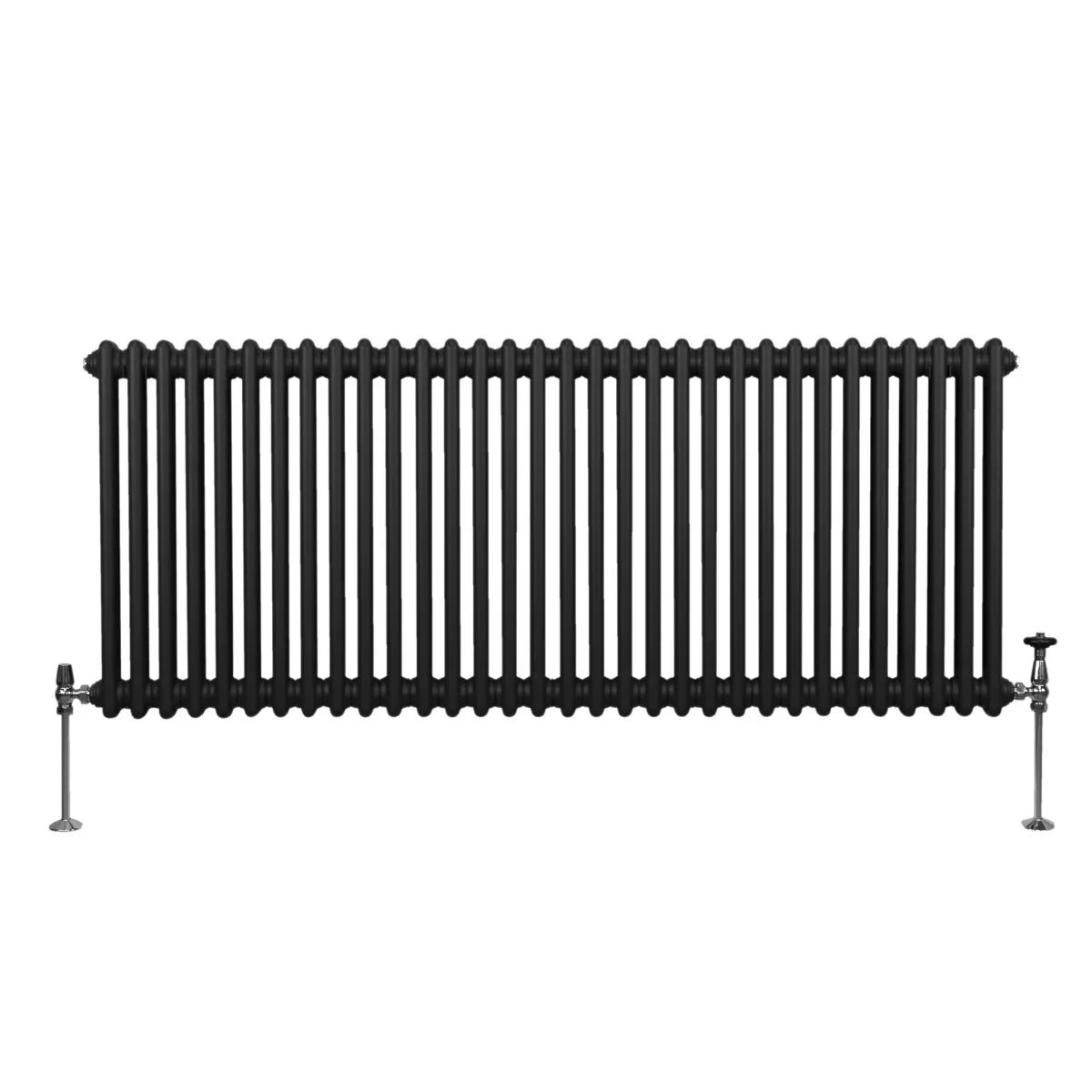 Traditional 2 Column Radiator - 600 x 1462mm - Black - Image 2
