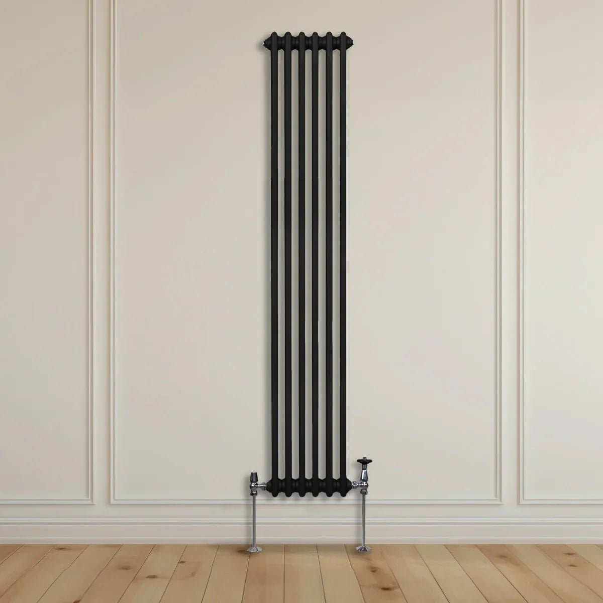 Traditional 2 Column Radiator - 1800 x 292mm - Black - Image 9