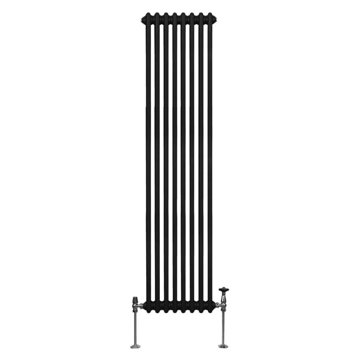 Traditional 2 Column Radiator - 1800 x 382mm - Black - Image 2