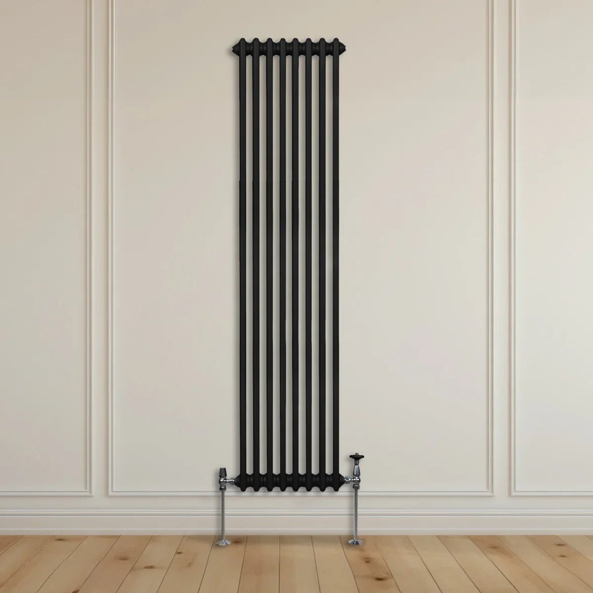 Traditional 2 Column Radiator - 1800 x 382mm - Black - Image 9