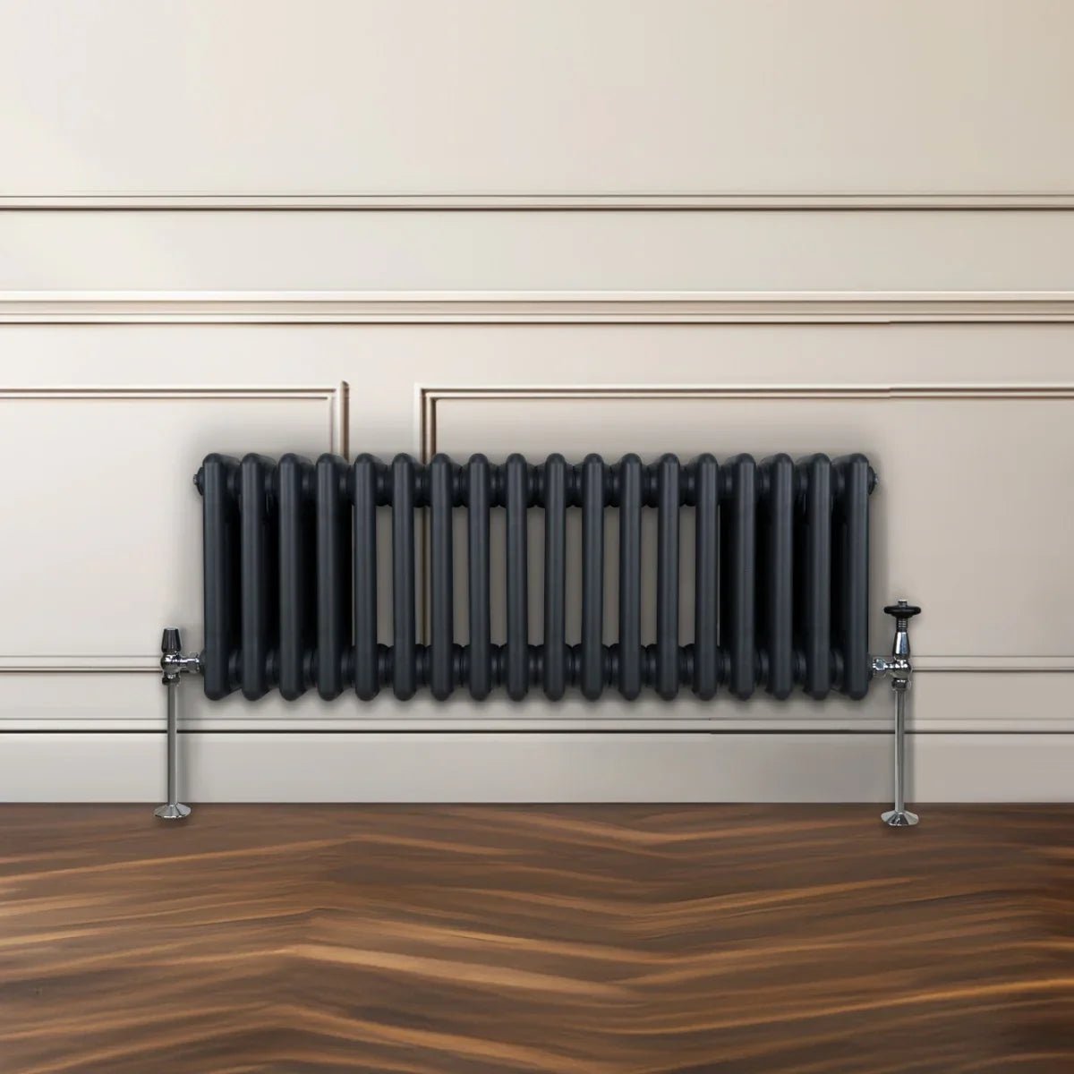 Traditional 3 Column Radiator - 300 x 832mm - Anthracite Grey - Image 9