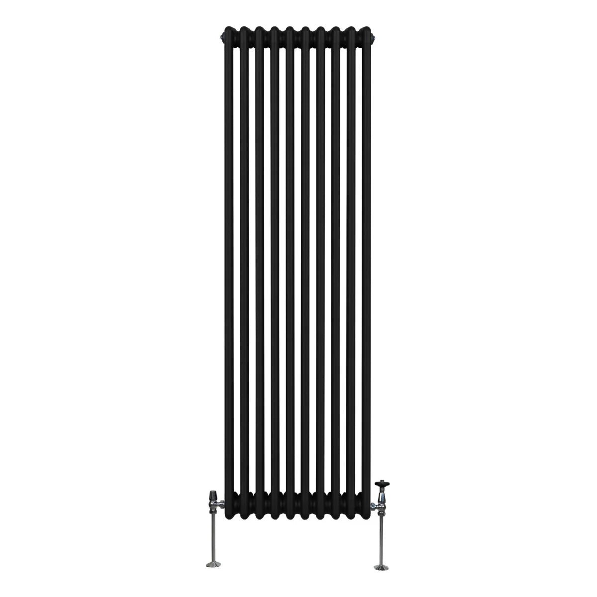 Traditional 3 Column Radiator - 1800 x 472mm - Black - Image 2