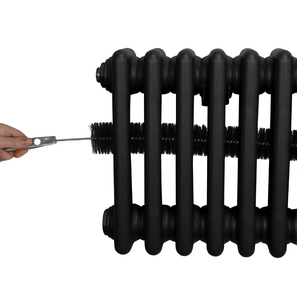 Traditional 3 Column Radiator - 1800 x 472mm - Black - Image 6