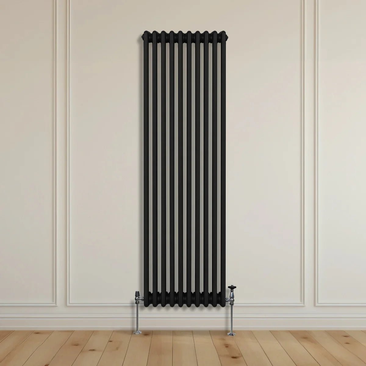 Traditional 3 Column Radiator - 1800 x 472mm - Black - Image 9