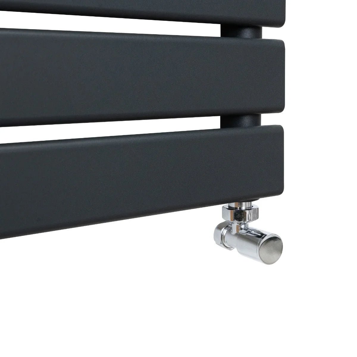 Flat Panel Towel Radiator – 1200mm x 600mm – Anthracite Grey - Image 12
