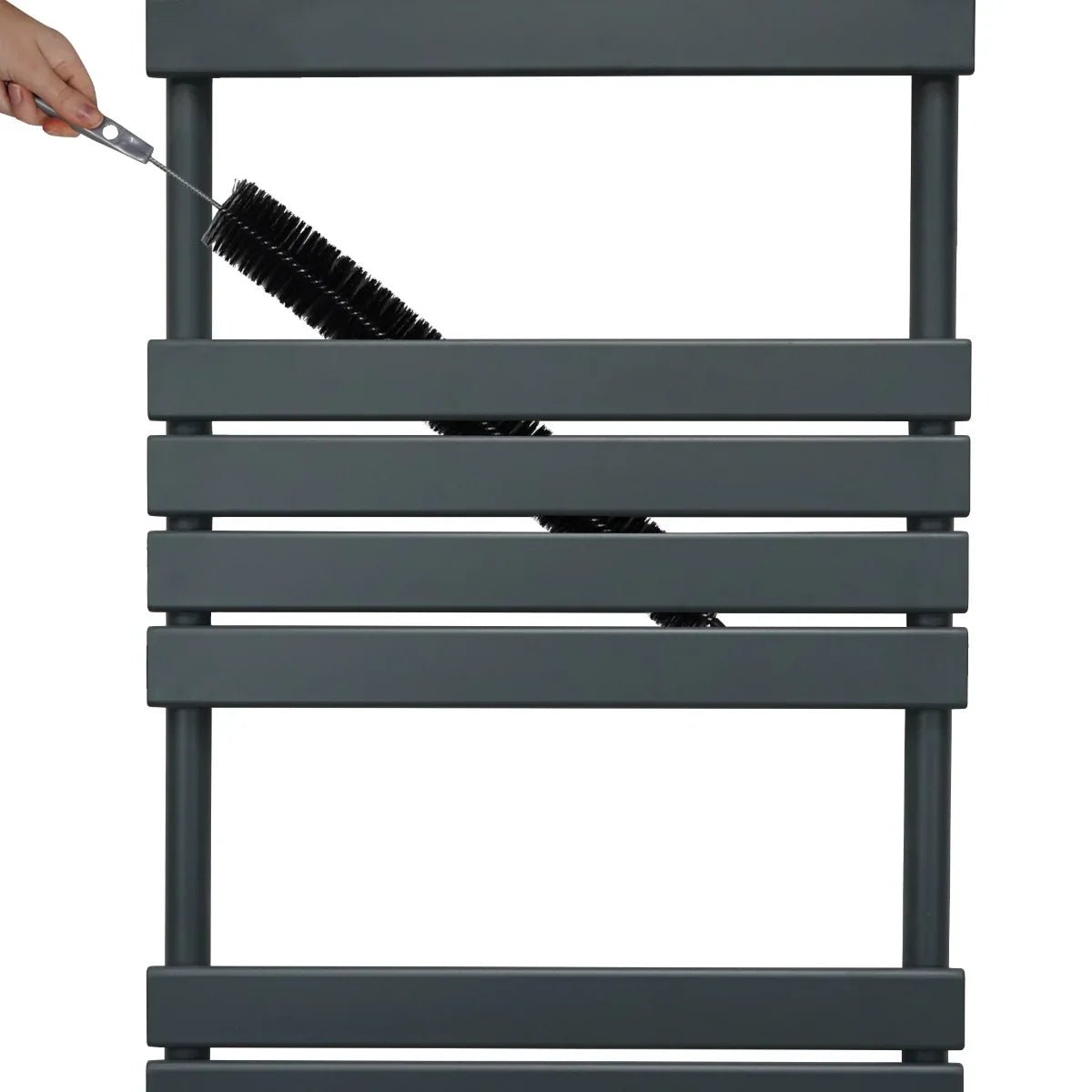Flat Panel Towel Radiator – 1200mm x 600mm – Anthracite Grey - Image 6