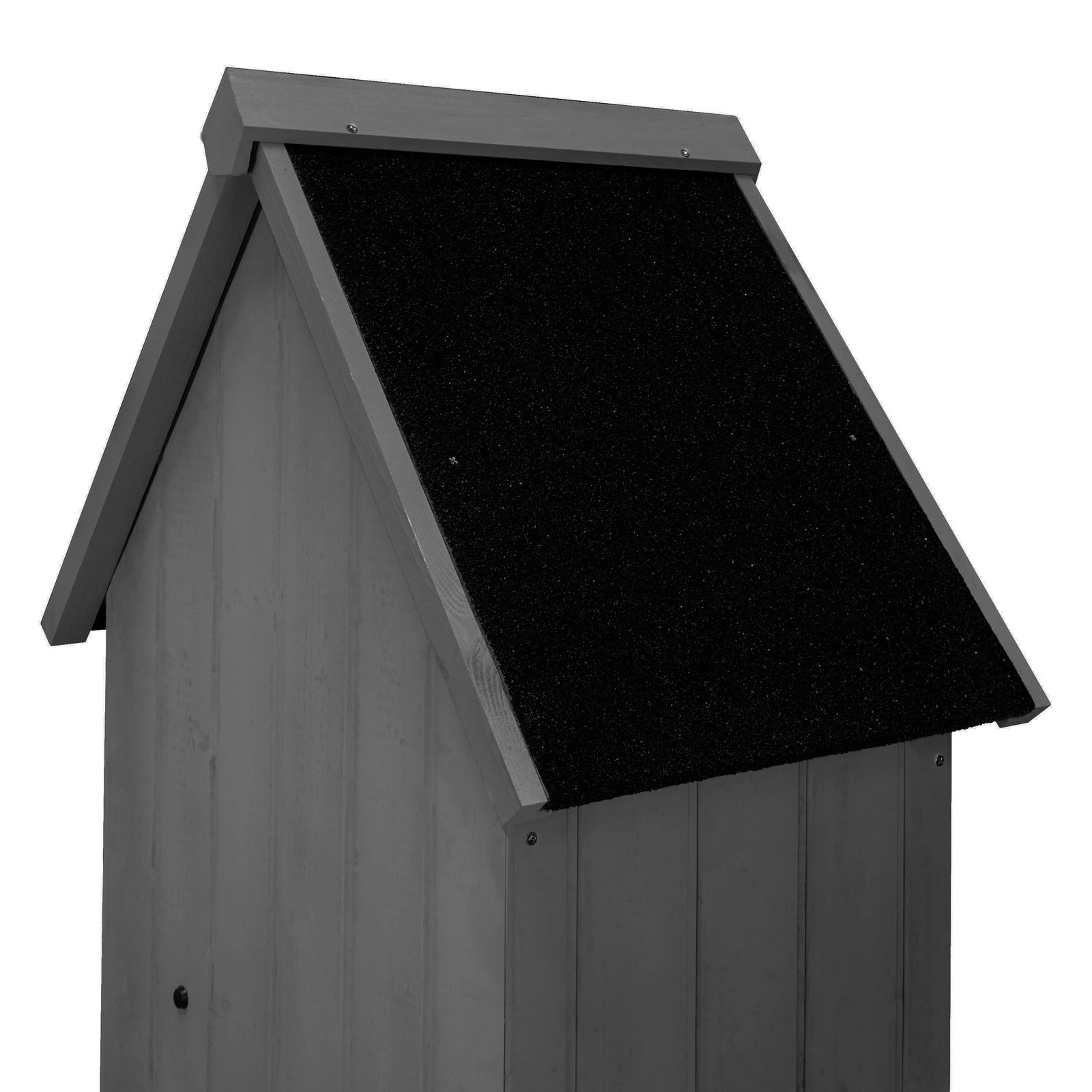 Wooden Garden Shed - Dark Grey - Image 11