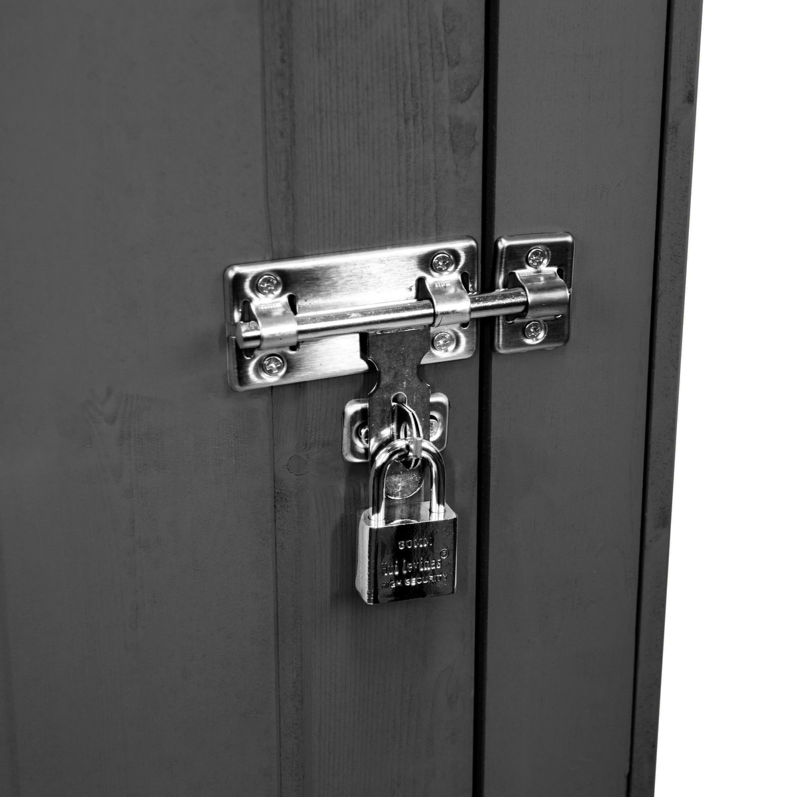 Wooden Garden Shed - Dark Grey - Image 12
