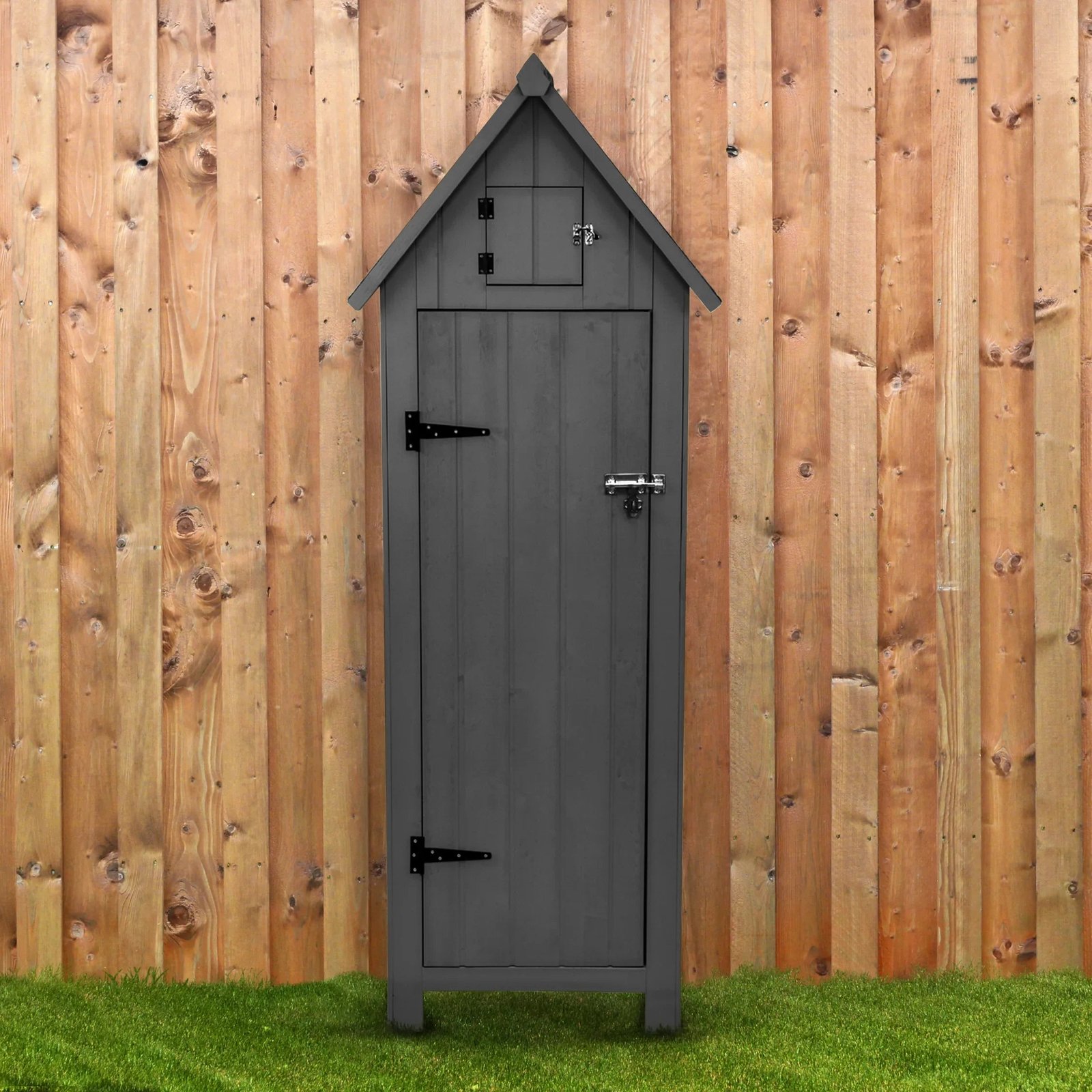Wooden Garden Shed - Dark Grey - Image 13