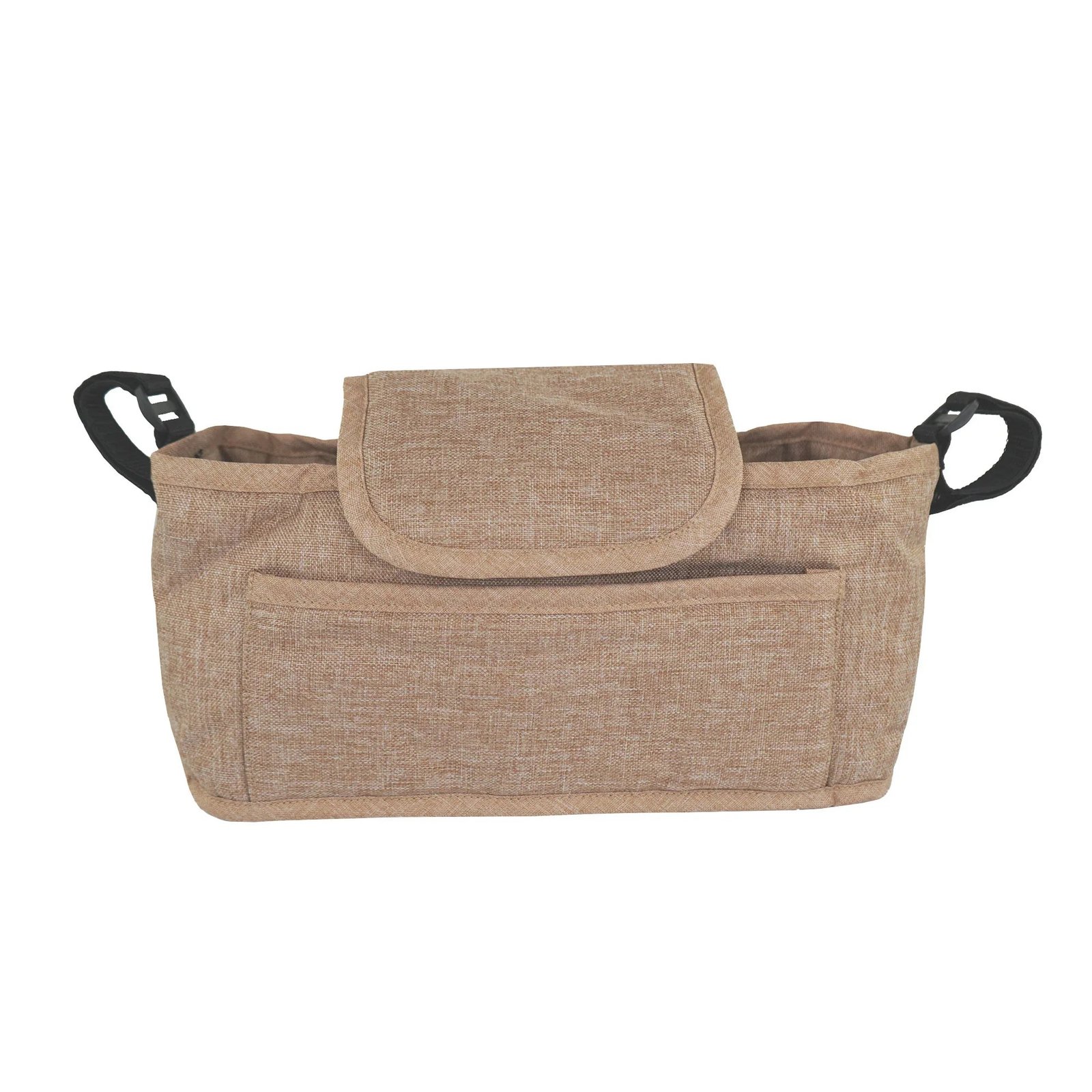 Pet Stroller Caddy Bag - Woven Beige - Image 12