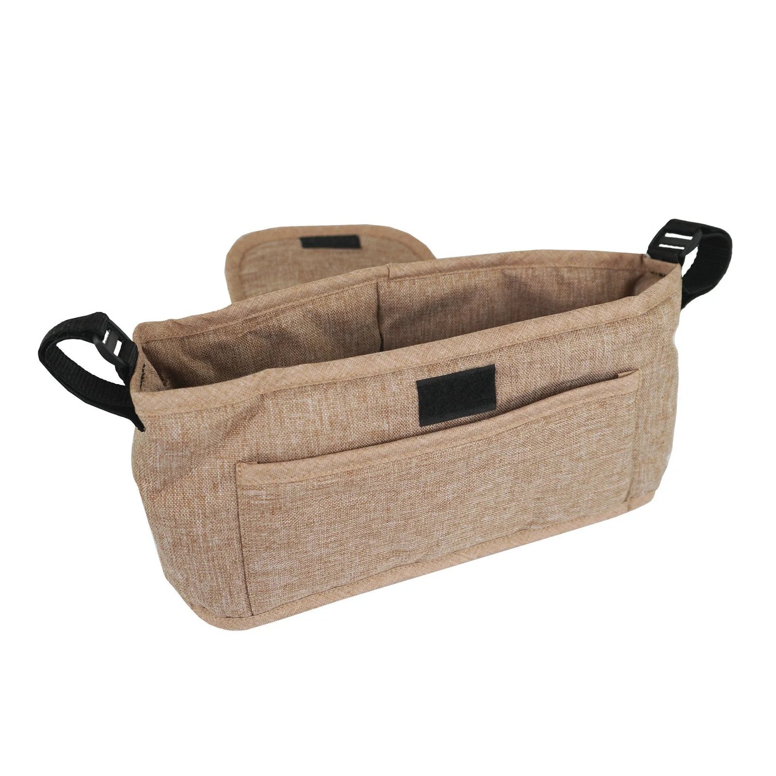 Pet Stroller Caddy Bag - Woven Beige - Image 9