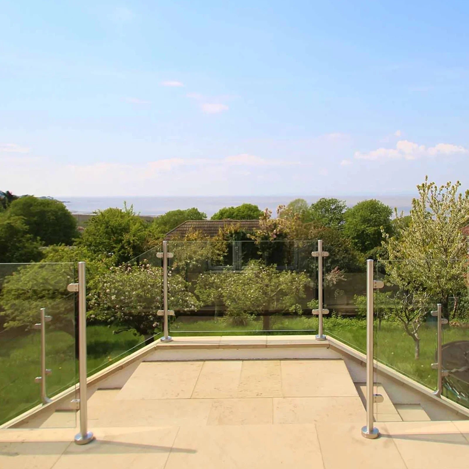 MonsterShop Stainless Steel Balustrade, End Post, 110cm H - Image 2