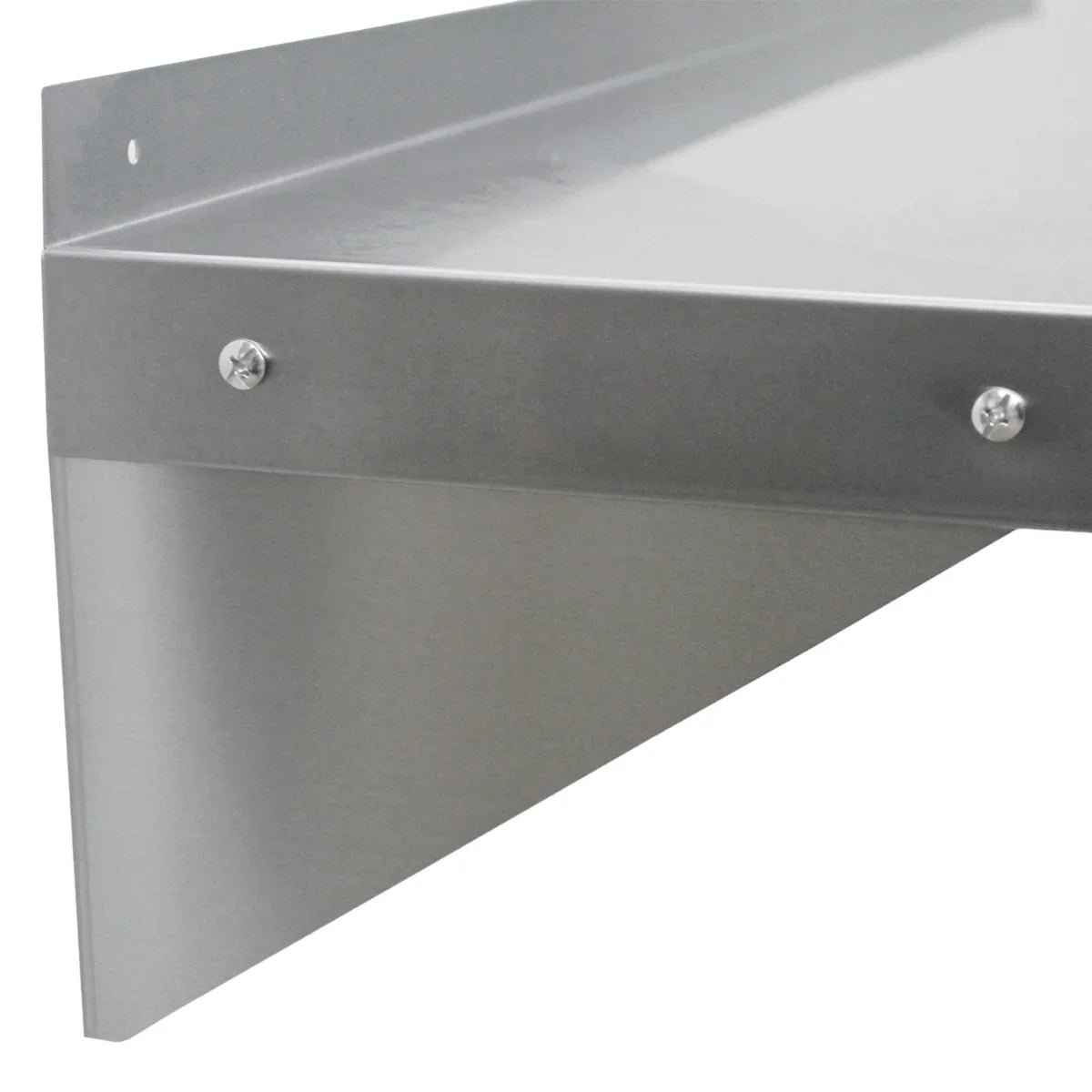 6ft Stainless Steel Catering Bench & 2 x Wall Mounted Shelves - Image 5