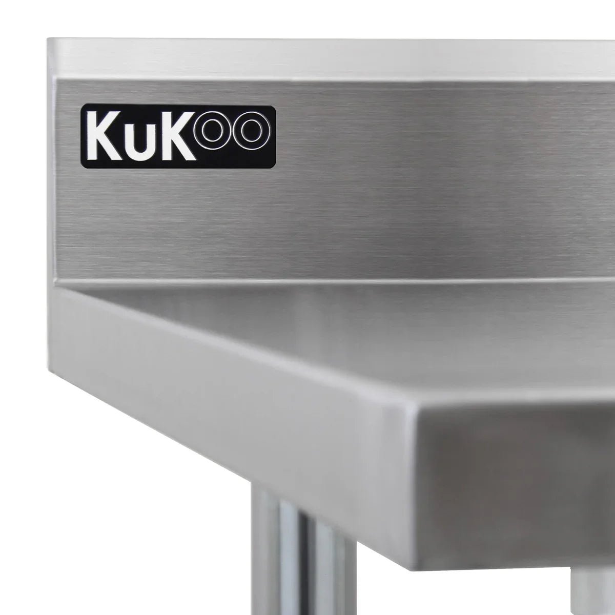 6ft Stainless Steel Catering Bench & 2 x Wall Mounted Shelves - Image 4