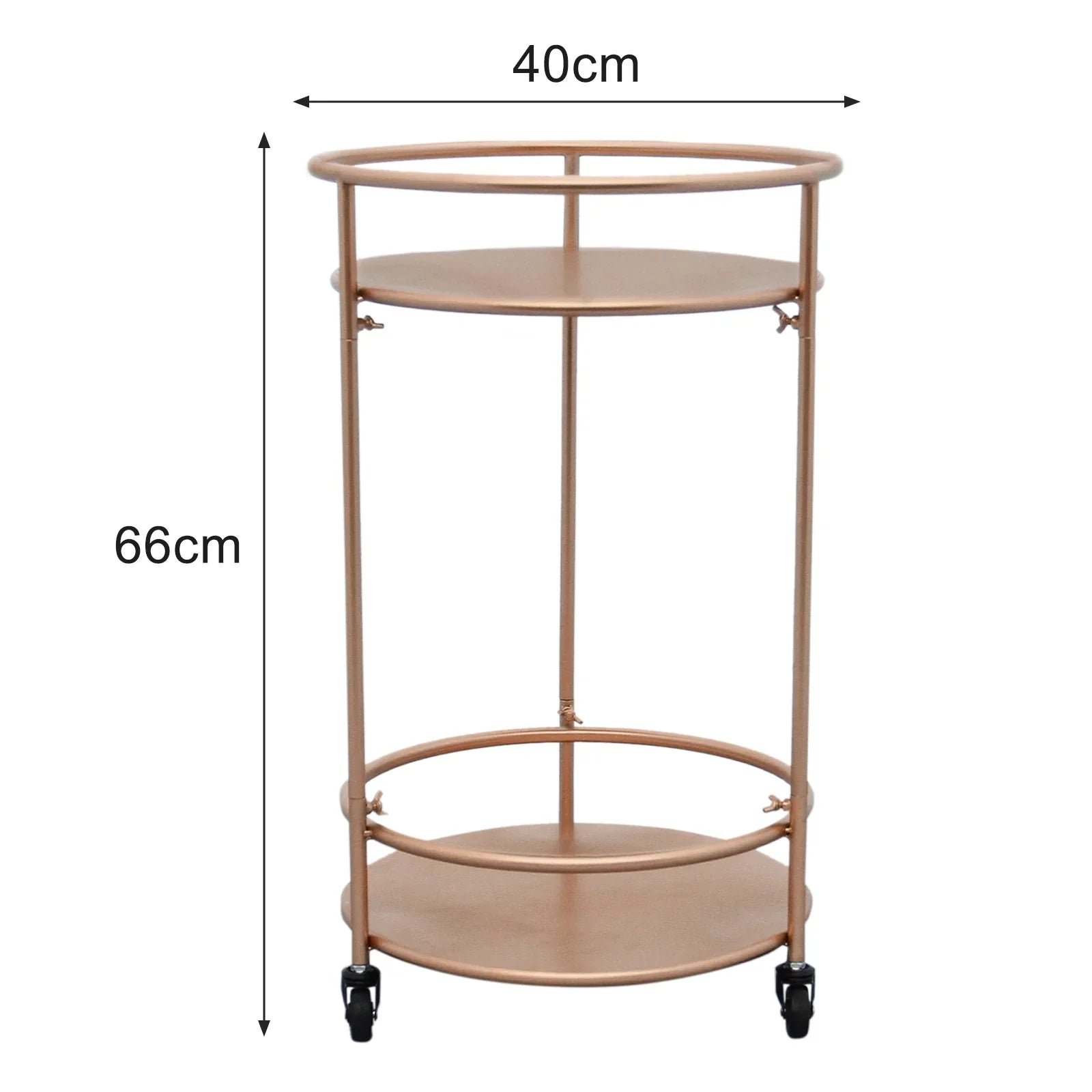 Rose Gold Drinks Trolley Bar Cart - Small - Image 9