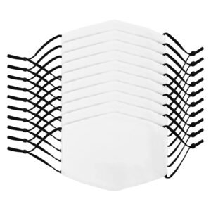 Medium Face Masks Sublimation Blanks / 10 Pack