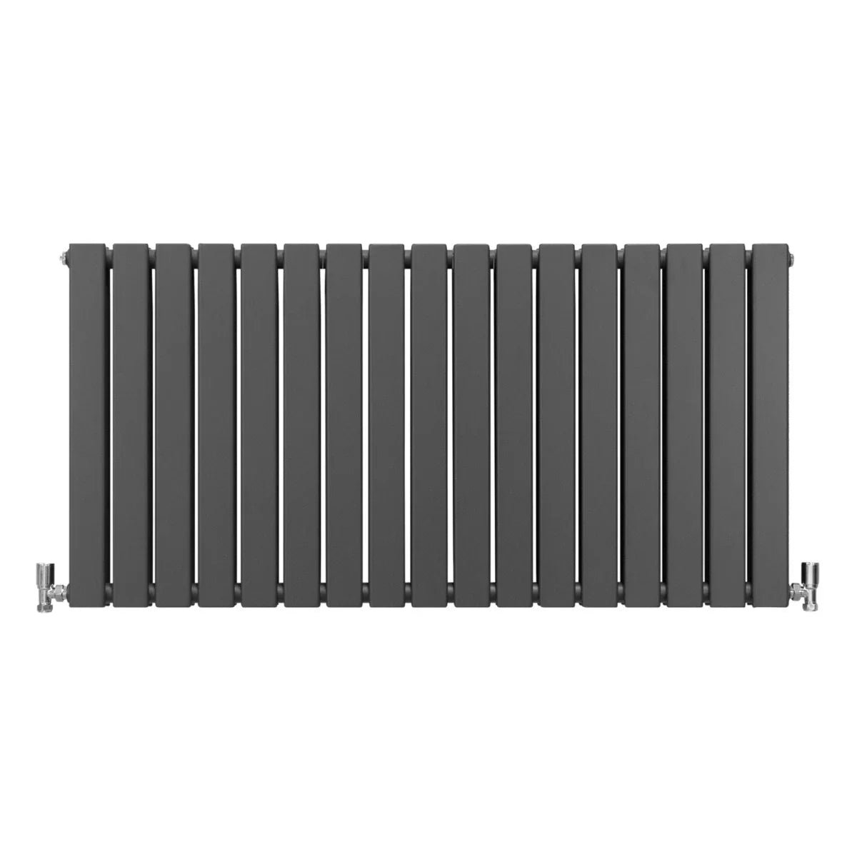 Designer Flat Panel Radiators Anthracite Grey 600mm x 1190mm - Image 2