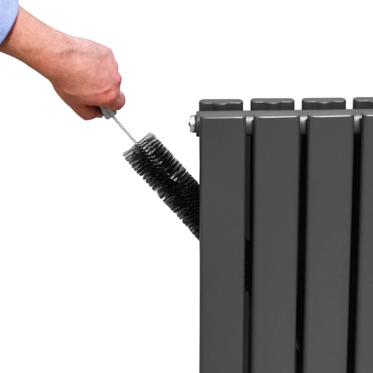 Designer Flat Panel Radiators Anthracite Grey 600mm x 1190mm - Image 6