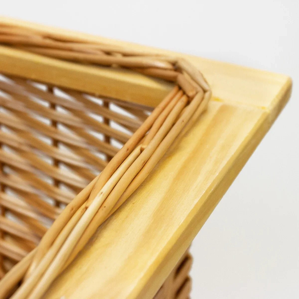 3 x Pull Out Wicker Kitchen Baskets 400mm - Image 11