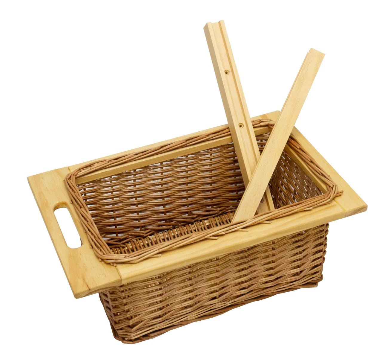 3 x Pull Out Wicker Kitchen Baskets 400mm - Image 6