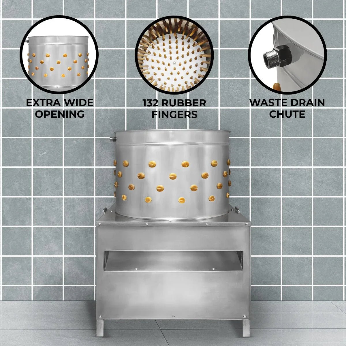 KuKoo Poultry Plucker Machine – 60cm - Image 13