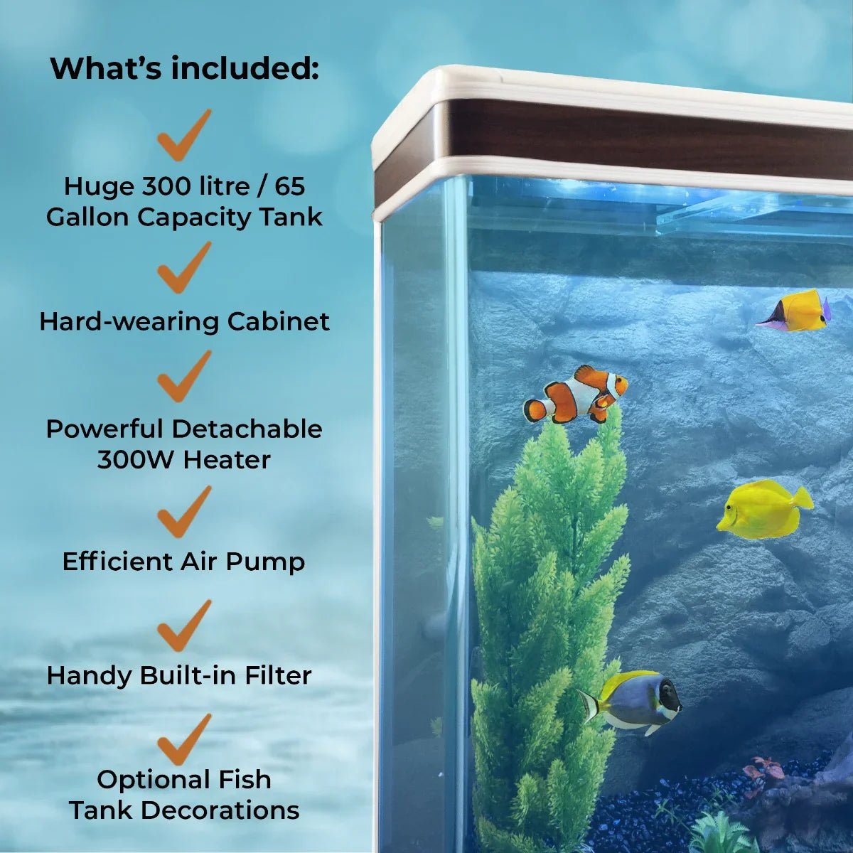 Aquarium Fish Tank & Cabinet - White - Image 7