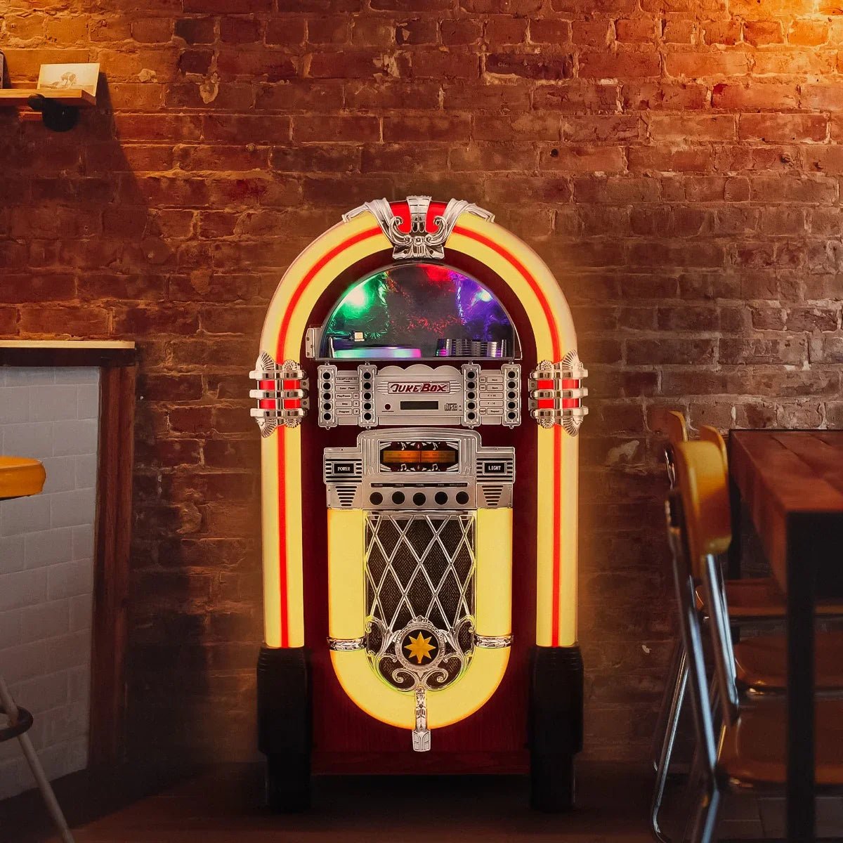 Retro Style Illuminated Jukebox Sound System - Image 3