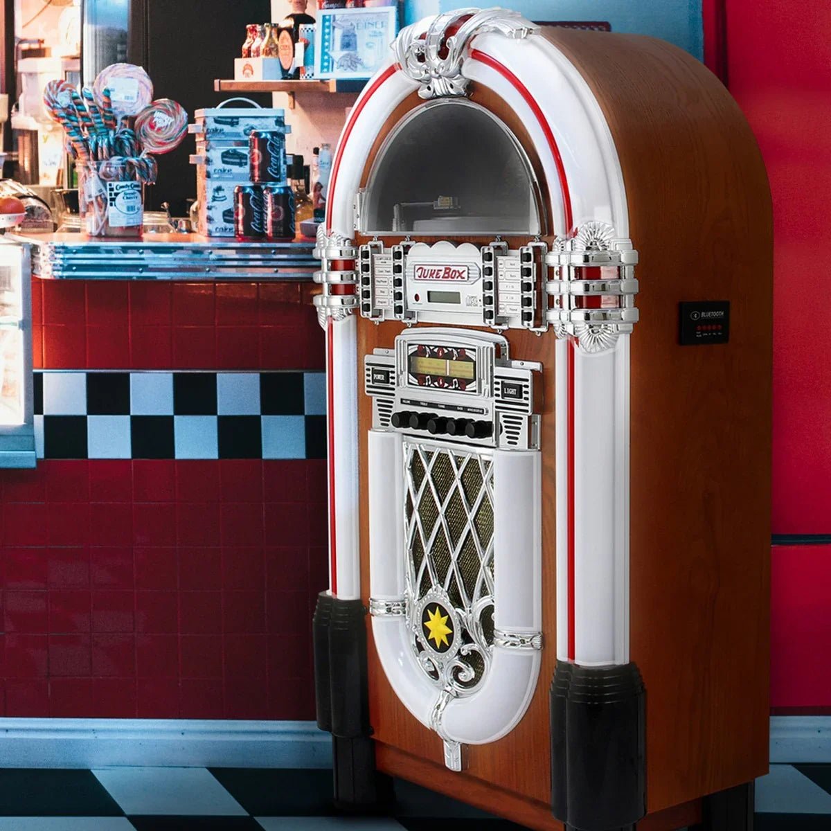 Retro Style Illuminated Jukebox Sound System - Image 5