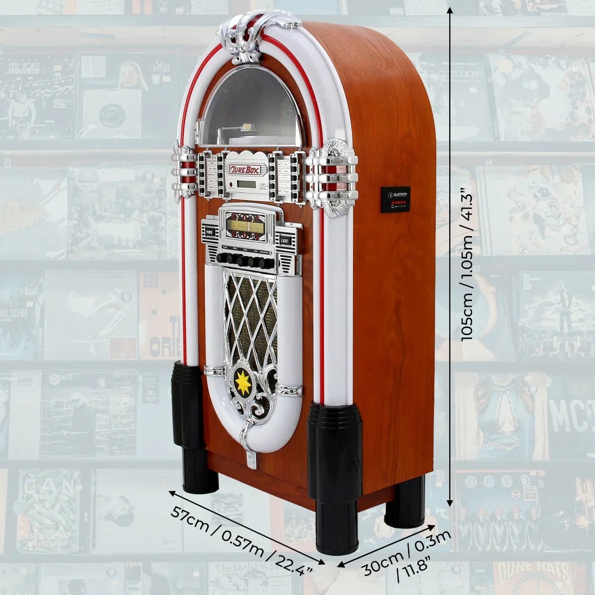 Retro Style Illuminated Jukebox Sound System - Image 4