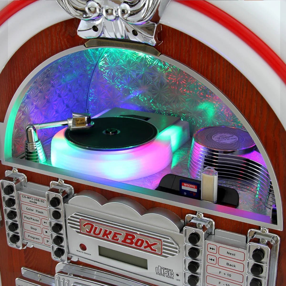 Retro Style Illuminated Jukebox Sound System - Image 7
